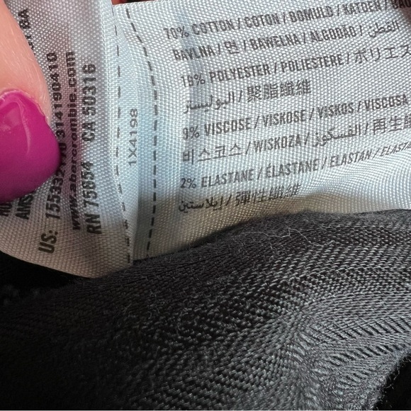 Abercrombie & Fitch Blue Flare Wide Leg Jeans - Picture 8 of 11